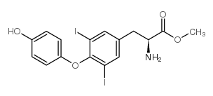 o-(4-羟基苯基)-3,5-二碘-L-酪氨酸甲酯结构式