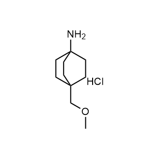 4-(甲氧基甲基)双环螺[2.2.2]辛烷-1-胺盐酸盐结构式
