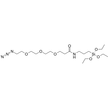 Azido-PEG3-amide-C3-triethoxysilane Structure