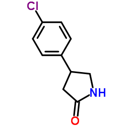 4-(4'-氯苯基)-2-吡咯烷酮结构式