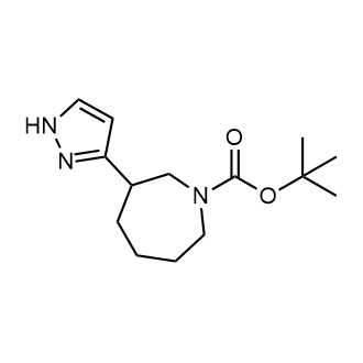 Tert-butyl3-(1h-pyrazol-3-yl)azepane-1-carboxylate Structure