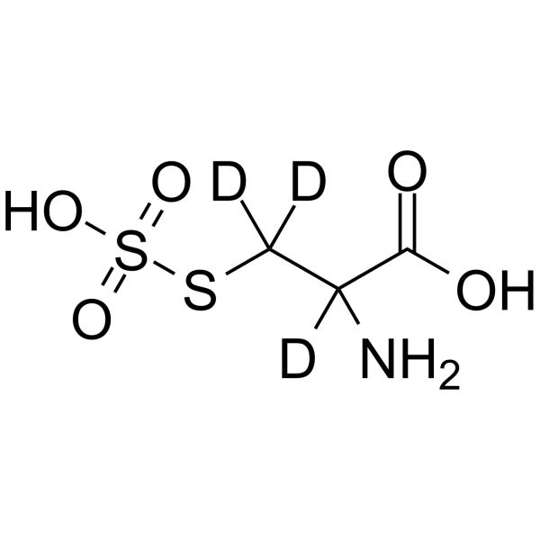 S-Sulfo-DL-cysteine-2,3,3-d3 Structure