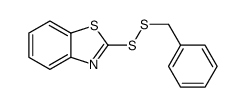 2-(benzyldisulfanyl)-1,3-benzothiazole结构式