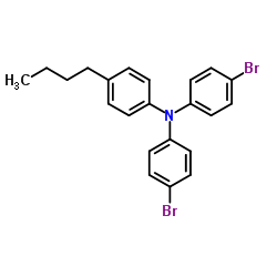 4-Bromo-N-(4-bromophenyl)-N-(4-butylphenyl)aniline Structure