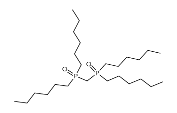 Bis-[di-n-hexyl-phosphinyl]-methan结构式