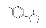 (R)-2-(4-氟苯基)吡咯烷结构式