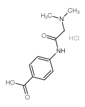 4-[(N,N-二甲基甘氨酰)氨基]苯甲酸盐酸盐 1盐酸盐结构式