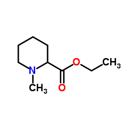 N-甲基-2-哌啶甲酸乙酯结构式