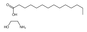 myristic acid, compound with 2-aminoethanol (1:1) Structure