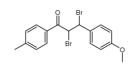 2,3-dibromo-3-(4-methoxyphenyl)-1-(4-methylphenyl)-propan-1-one Structure