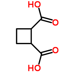 1,2-Cyclobutanedicarboxylic acid Structure