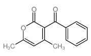 2H-Pyran-2-one,3-benzoyl-4,6-dimethyl- Structure
