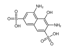 3,5-Diamino-4-hydroxy-2,7-naphthalenedisulfonic acid Structure