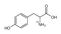 DL-酪氨酸-15N结构式