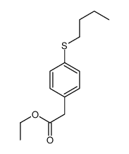 ethyl 2-(4-butylsulfanylphenyl)acetate Structure