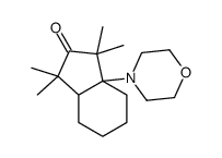 1,1,3,3-tetramethyl-7a-morpholin-4-yl-4,5,6,7-tetrahydro-3aH-inden-2-one结构式