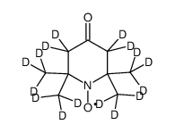 4-羰基-TEMPO-d16,自由基结构式