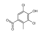 2,6-二氯-3-甲基-4-硝基-苯酚结构式