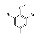 1,3-dibromo-5-fluoro-2-methylsulfanylbenzene Structure
