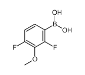 (2,4-二氟-3-甲氧基苯基)硼酸结构式