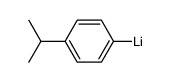 (4-isopropylphenyl)lithium结构式