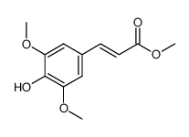 methyl (E)-3-(4-hydroxy-3,5-dimethoxyphenyl)acrylate结构式