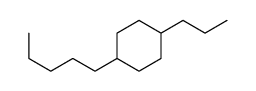1-pentyl-4-propylcyclohexane Structure