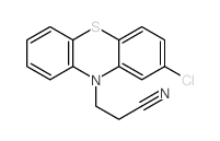 3-(2-chlorophenothiazin-10-yl)propanenitrile结构式
