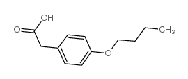 4-丁氧基苯乙酸结构式