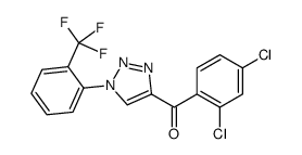 (2,4-dichlorophenyl)-[1-[2-(trifluoromethyl)phenyl]triazol-4-yl]methanone结构式