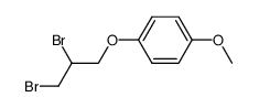 rac-1-(2,3-dibromopropoxy)-4-methoxybenzene Structure