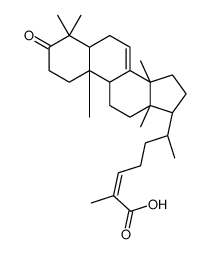 (24Z)-3-Oxolanosta-7,24-dien-26-oic acid结构式