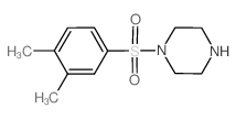 1-[(3,4-二甲基苯基)磺酰基]哌嗪结构式