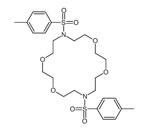 7,16-bis[(4-Methylphenyl)sulfonyl]-1,4,10,13-tetraoxa-7,16-diazacyclooctadecane结构式