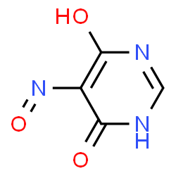 4(1H)-Pyrimidinone, 6-hydroxy-5-nitroso- (9CI) Structure