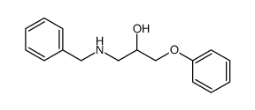 1-benzylamino-3-phenoxy-propan-2-ol结构式