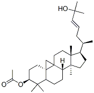 9,19-Cyclolanost-23-ene-3,25-diol, 3-acetate, (3beta,23E)- structure