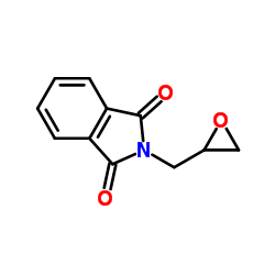 N-(2,3-环氧丙基)邻苯二甲酰胺结构式