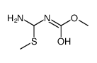 methyl N-[amino(methylsulfanyl)methyl]carbamate Structure