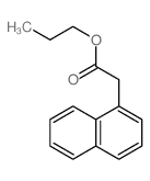 1-Naphthaleneaceticacid, propyl ester结构式