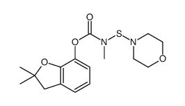 (2,2-dimethyl-3H-1-benzofuran-7-yl) N-methyl-N-morpholin-4-ylsulfanylcarbamate Structure