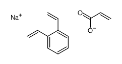sodium,1,2-bis(ethenyl)benzene,prop-2-enoate Structure