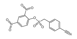 2,4-dinitrophenyl (4-cyanophenyl)methanesulfonate结构式