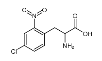 2-硝基-4-氯-DL-苯丙氨酸结构式
