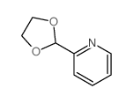 2-Pyridinecarboxaldehydecyclic 1,2-ethanediyl acetal ;; Structure
