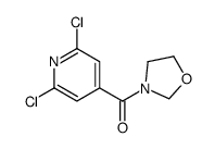 3-(2,6-Dichloroisonicotinoyl)oxazolidine结构式