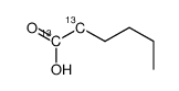 己酸-1,2-13C2结构式