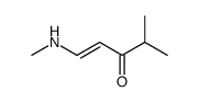 4-methyl-1-(methylamino)pent-1-en-3-one Structure