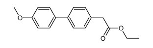 4'-methoxy-4-biphenylacetic acid,ethyl ester结构式