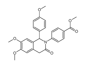methyl 4-[6,7-dimethoxy-1-(4-methoxyphenyl)-3-oxo-1,4-dihydroisoquinolin-2-yl]benzoate Structure